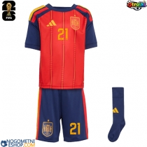Otroški Nogometni dresi Španija Mikel Oyarzabal #21 Domači SP 2026 Kratek Rokav (+ Kratke hlače)